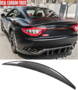 For Maserati GranTurismo Coupe 2008-11 REAL CARBON Rear Trunk Spoiler Wing - Bild 1 von 9