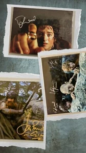 Menge 3x 8,5"X11" Herr der Ringe handsignierte Foto Nachdrucke LOTR Frodo Gimli - Bild 1 von 4