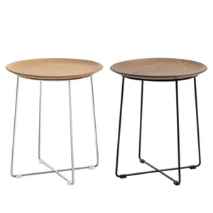 AL WOOD Kartell LEGNO CHIARO/CROMO tavolino originale NUOVO - Imagen 1 de 1