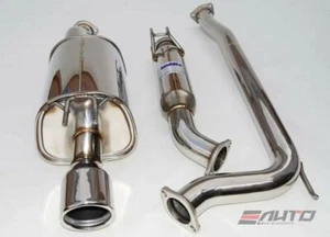 INVIDIA Q300 110mm Roll Stainless Tip Catback Exhaust for Civic *SI Sedan 06-11* - Picture 1 of 2
