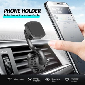 Universal Air Vent Car Mobile Phone Holder Magnetic for iPhone 14 13 12 &Samsung - Picture 1 of 17