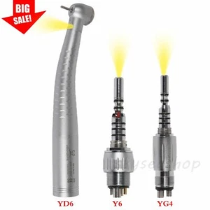 USA Dental Fiber Optic LED Handpiece Big Head / LED Quick Coupler 4/6 Hole - Picture 1 of 12
