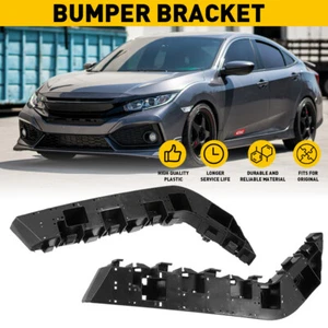 2Pcs Front Bumper Bracket For Honda Civic 16-21 Left &Right Drive Passenger Side - Picture 1 of 14