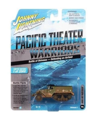 JOHNNY LIGHTNING 1/81 WWII HALF TRACK BATTLE OF OKINAWA AIRFIELD DEFENCE JLML007 - Image 1 of 2