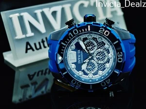 NUEVO Reloj Invicta Para Hombre 50mm PRO DIVER Cronógrafo ESFERA JAULA Azul Negro Tono SS - Imagen 1 de 9