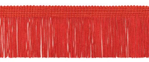Chainette Fringe Trim 2 inch, Style# CF02, Color# E6 - Cherry Red [11 Yards] - Picture 1 of 1
