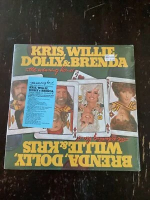 New The Winning Hand Kris, Willie, Dolly & Brenda Record Album Vintage - Image 1 of 4