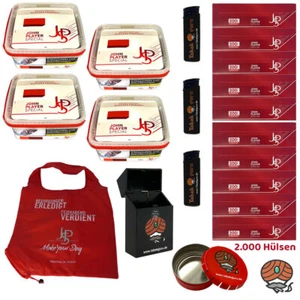 JPS/John Player Special Volumentabak Mega Box 4x 113g, Hülsen, Tasche, Zubehör