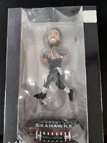 Russell Wilson FOCO Forever Collectibles Baller Bobblehead Seahawks Broncos Cover