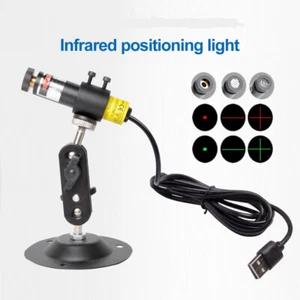 USB 5mW Grün Laser Modul mit Positionierer Halter Fokussierbar Punkt/Linie/Kreuz - Bild 1 von 10