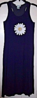 Vestido feminino Mi Chica maxi sem mangas com fendas laterais azul tamanho 14 - Imagem 1 de 4