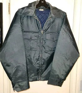 Vintage Police Or Security Guard Watch Jacket With Zip In Vest Liner Med Long... - Picture 1 of 9