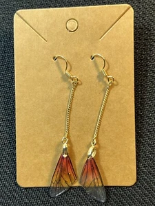 Ohrringe Schmetterlingsflügel Buntglas Stil Neu - Bild 1 von 3