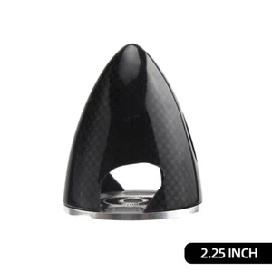 1X Carbon Fiber Spinner2.25"/ 57mm RC Airplane W/Aluminum Back Plate 2 blades - Picture 1 of 19