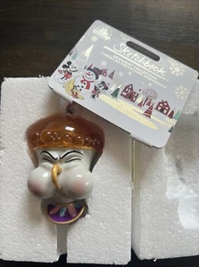 Disney Chip Cup Christmas Ornament Beauty and the Beast Gift Sketchbook Decor - Picture 1 of 1