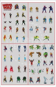 JUEGO SUPER HEROES VINTAGE - COLECCIÓN DE UNA HOJA - REIMPRESIÓN PERSONALIZADA - Imagen 1 de 2
