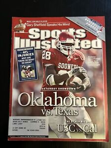 Adrian Peterson Oklahoma Sooners Freshman 1st Sports Illustrated Mag 10/11/04!