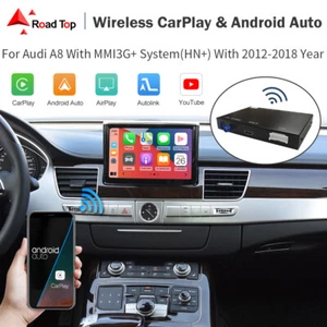 Kit decodificador automático inalámbrico CarPlay Android enlace espejo retrovisor para Audi A8 2012-2018 3G+ - Imagen 1 de 13