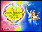 1985 Flags,Europa Map,Family,Dove,Belgrade,Helsinki,Romania,215,Imperforated,MNH