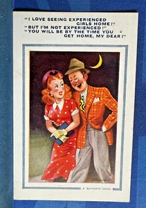 Saucy Bamforth Comic Postcard ISLE OF MAN CENSORSHIP ACT DISAPPROVED 15 OCT 1951 - Imagen 1 de 2