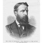 SPENCER CAVENDISH Herzog von Devonshire, Ratspräsident - antiker Druck 1895