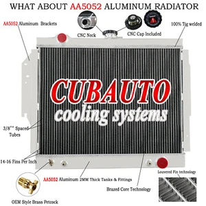 3 Row Radiator for Dodge D150 D250 D350 W150 W250 Ramcharger 5.2L 1979-1993 1992 - Picture 1 of 16