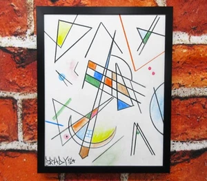 10x8 PITTURA/DISEGNO AD ACQUERELLO FIRMATO ORIGINALE. INCORNICIATO. BRADY 2024 - Foto 1 di 5