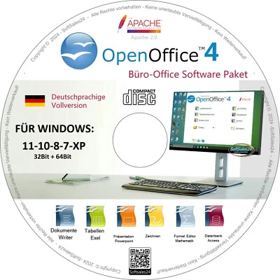 ✅ OFFICE SOFTWARE PAKET TEXT SCHREIB PROGRAMM CD FÜR WINDOWS XP-7-8-10 UND 11 🔥 - Bild 1 von 4