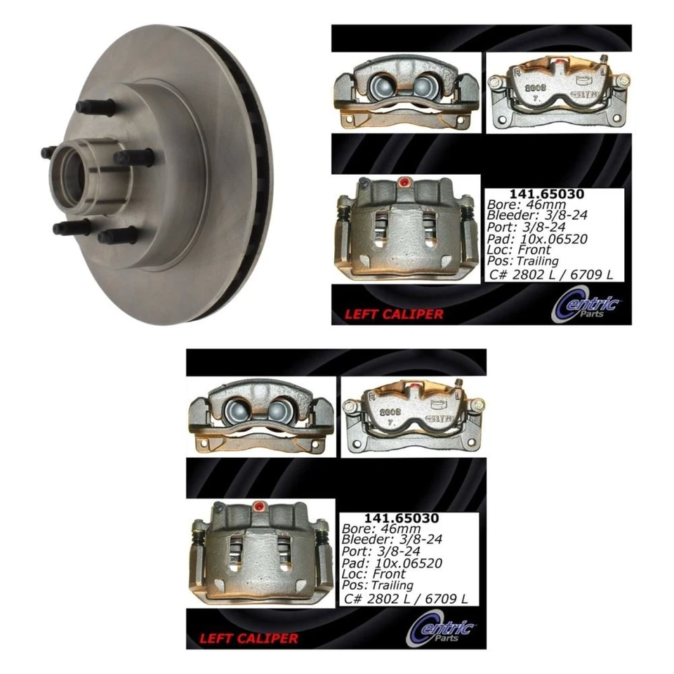 For Ford Ranger 1995-1997 Centric 3-Pc C-Tek Standard Brake Rotor Kit Foto 1 de 1