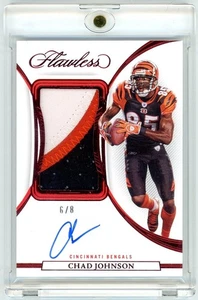 Parche Panini Flawless Chad Johnson 2021 automático (6/8) usado por el jugador #PA-CHJ - Imagen 1 de 2