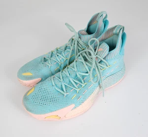 Anta Klay Thompson Teal Basketball Sneakers Size 11 US Mens Infiknit - Picture 1 of 7