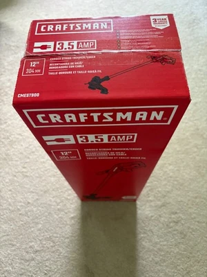 CRAFTSMAN 3.5AMP Corded 12” STRING TRIMMER/Edger CMEST900 - Image 1 of 3