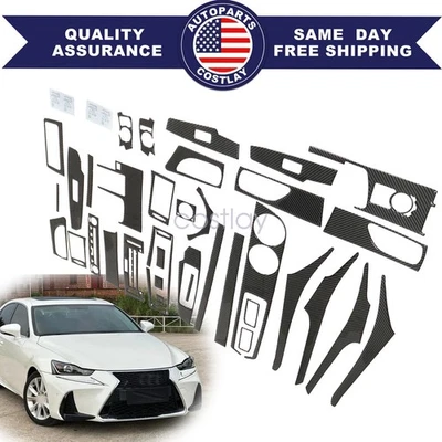 Kit de cubierta interior completo de fibra de carbono real 35X para Lexus IS250 IS350 13-18 Foto 1 de 4