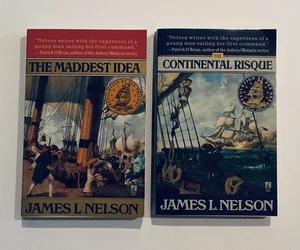 James  L Nelson Paperback Novels Lot Of 2 - Imagen 1 de 2