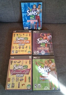 Los Sims PC CD-ROM y DVD -Rom Lote (4PC-Rom 1DVD-Rom) En muy buen estado  Foto 1 de 2