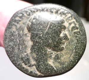 ROMAN AE25 BRONZE COIN OF TRAJAN CYRRHESTICA BEROEA INSCRIPTION 25MM 12.3GRAMS - Picture 1 of 7