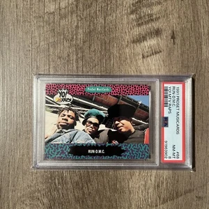 1991 Pro Set MusiCards Yo! MTV Raps Run-DMC #68 PSA 8 - Picture 1 of 4