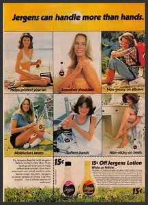 "Jergens Loción 1970 anuncio impreso 1976 ""Puede manejar más que manos" - Imagen 1 de 1