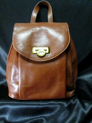 Fashion Vogue Women's Fashion Women's Leather Leather Leather Back Bag FRANCINEL Paris - Image 1 of 4