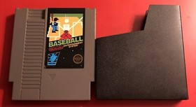 Sistema de entretenimiento de b&eacute;isbol Nintendo NES 1985 videojuego vintage de 3 tornillos