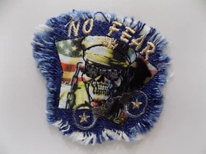 PATCH APPLIKATION THERMOAUFNÄHER JEANS SKULL SPORT HERREN KIND - Bild 1 von 1