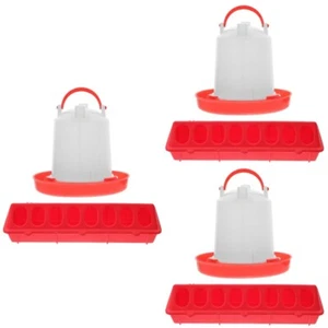 3 Sets Automatisches Lebensmittelfütterungsgerät Küken Füttern Käfig - Bild 1 von 12