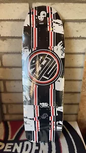 Black Label John Lucero "Crusty" Racing Stripe LTD Signed Skateboard Deck 10” - Picture 1 of 2