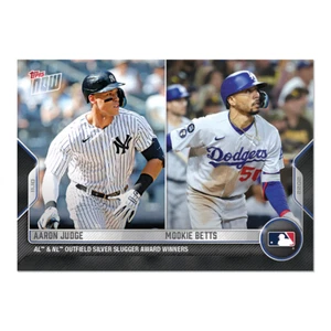 Aaron Judge/Mookie Betts - 2022 MLB TOPPS NOW Card OS29 SILVER SLUGGER AWARDS - Picture 1 of 2