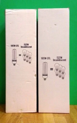 Light bulbs 105W CFL 5500K Photography Hydroponics Grow Light - 2 bulbs - Image 1 of 4