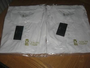 BNWT TWO 2 MENS GLENBRAE G TECH GOLF PERFORMANCE POLO SHIRTS XXL WHITE - Picture 1 of 8