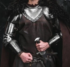 Medieval Robb Stark Armor Full Suit from GOT Replica Blackened Steel Halloween - Picture 1 of 8