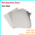 304 tôle d'acier inoxydable plaque mince épaisseur 0,01 à 2,5 mm feuilles carrées