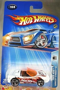 2004 Hot Wheels #168 Track Aces CORVETTE STINGRAY lll White w/Chrome 3 Sp Wheels - Picture 1 of 5