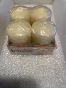 Bolsius 4 Pack Creme Pillar Candles 2.25" X 1.5" *NEW* iii1 - Picture 1 of 4